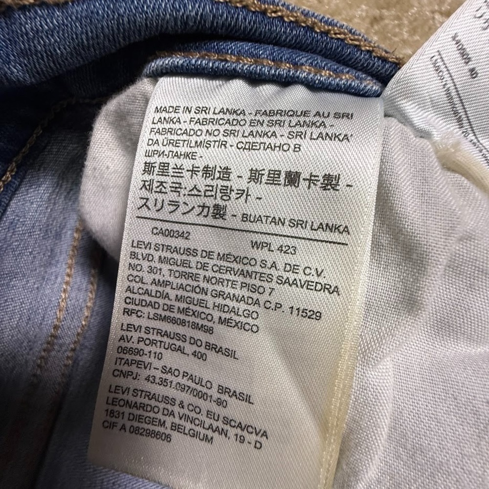 Levi's 505 Straight Leg Jeans Women's Size 8 Medium Wash Denim Pants - Picture 5 of 9